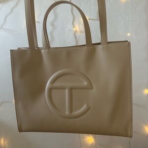 Telfar Medium Shopping Bag EUC in cream